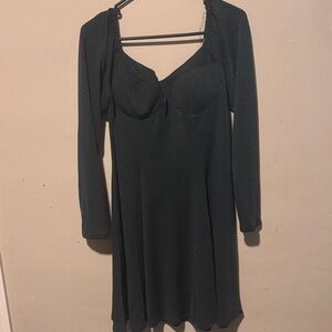 Lily Rose Black Long Sleeve Dress